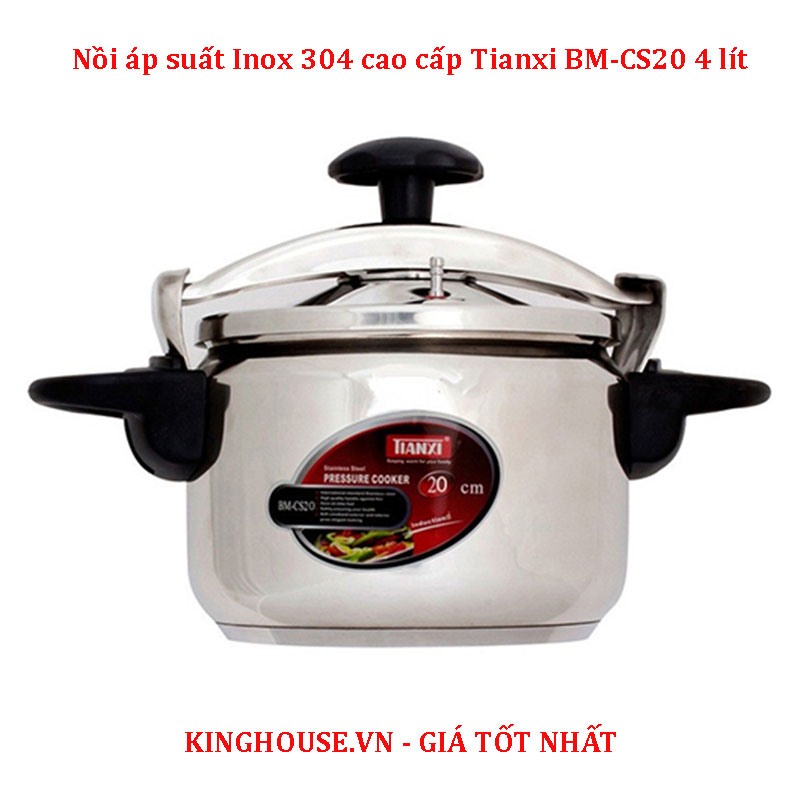 Nồi áp suất Inox 304 cao cấp Tianxi BM-CS20 4 lít