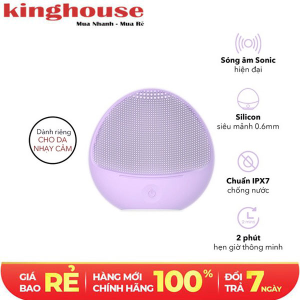 Máy rửa mặt và massage dành cho da nhạy cảm Halio Purple Rain Limited Edition
