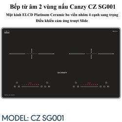 Bếp từ âm 2 vùng nấu Canzy CZ SG001