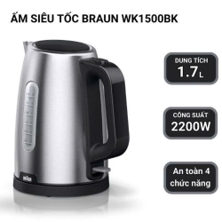 Bình đun siêu tốc Braun WK1500BK 1.7 lít