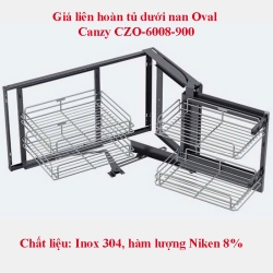 Giá liên hoàn tủ dưới nan Oval Canzy CZO-6008-900