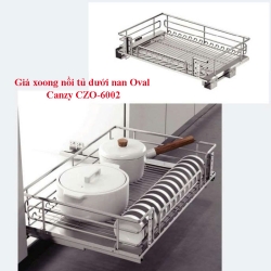 Giá xoong nồi tủ dưới nan Oval Canzy CZO-6002