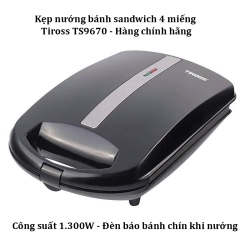 Kẹp nướng bánh sandwich Tiross TS9670 - 1.300W