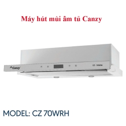 Máy hút mùi âm tủ Inox kết hợp kính trắng Canzy CZ 70WRH