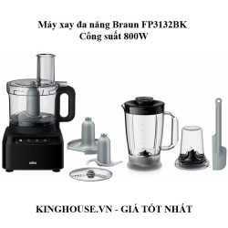 Máy xay đa năng Braun FP3132BK 800W
