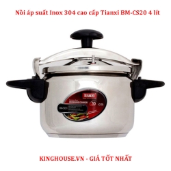 Nồi áp suất Inox 304 cao cấp Tianxi BM-CS20 4 lít