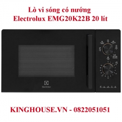 Lò vi sóng có nướng Electrolux EMG20K22B 20 lít